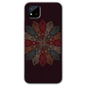 Realme C11 Mandala Flower Wal Baskılı Uyumlu Silikon Kılıf