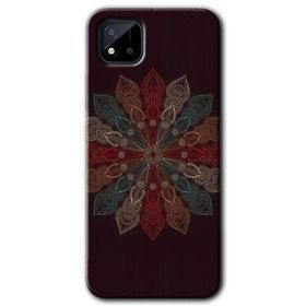 Realme C11 Mandala Flower Wal Baskılı Uyumlu Silikon Kılıf