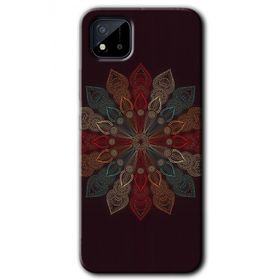 Realme C11 Mandala Flower Wal Baskılı Uyumlu Silikon Kılıf