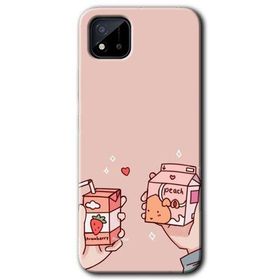 Realme C11 Meyveli Süt Baskılı Uyumlu Silikon Kılıf