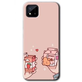 Realme C11 Meyveli Süt Baskılı Uyumlu Silikon Kılıf