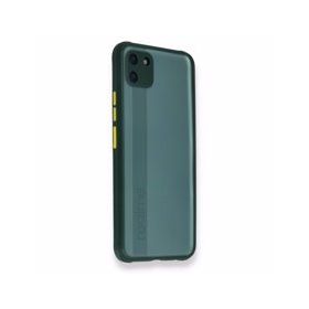 Realme C11 Miami Şeffaf Silikon Koyu Yeşil Kılıf