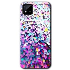 Realme C11 Mosaic Fragments Colorfull Baskılı Uyumlu Silikon Kılıf
