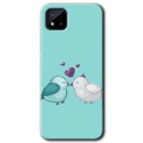 Realme C11 Mutlu Kuşlar Baskılı Uyumlu Silikon Kılıf