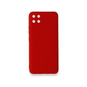 Realme C11 Nano İçi Kadife Silikon Kırmızı Kılıf
