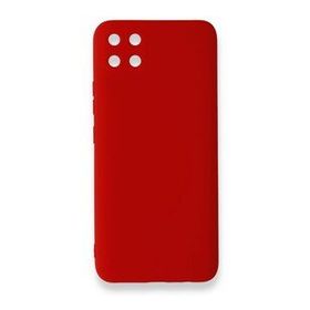 Realme C11 Nano İçi Kadife Silikon Kırmızı Kılıf