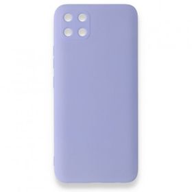 Realme C11 Nano İçi Kadife Silikon Lila Kılıf
