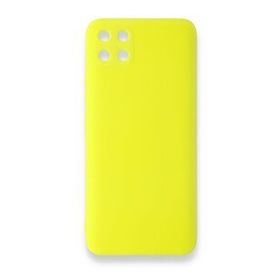 Realme C11 Nano İçi Kadife Silikon Sarı Kılıf