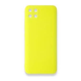 Realme C11 Nano İçi Kadife Silikon Sarı Kılıf