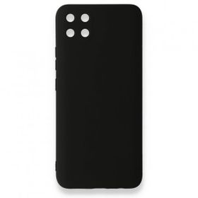 Realme C11 Nano İçi Kadife Silikon Siyah Kılıf