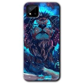 Realme C11 Neon Aslan Baskılı Uyumlu Silikon Kılıf