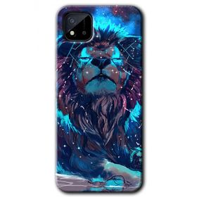 Realme C11 Neon Aslan Baskılı Uyumlu Silikon Kılıf