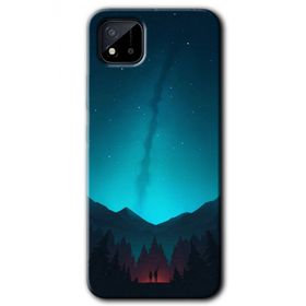 Realme C11 Night Fores Mount Baskılı Uyumlu Silikon Kılıf
