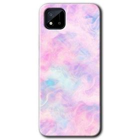 Realme C11 Pembe Duman Baskılı Uyumlu Silikon Kılıf