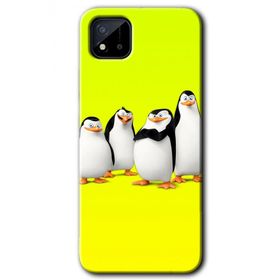 Realme C11 Penguenler Baskılı Uyumlu Silikon Kılıf