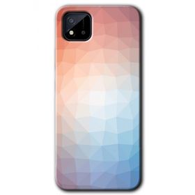 Realme C11 Polygon Graident 3 Baskılı Uyumlu Silikon Kılıf