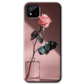 Realme C11 Retro Gül Baskılı Uyumlu Silikon Kılıf
