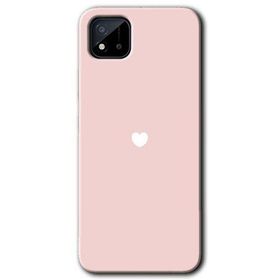Realme C11 Sade Kalp Baskılı Uyumlu Silikon Kılıf