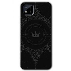 Realme C11 Siyah Mandala 1 Baskılı Uyumlu Silikon Kılıf