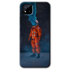 Realme C11 Smoke Astronot Baskılı Uyumlu Silikon Kılıf