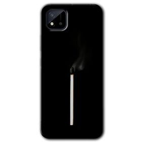 Realme C11 Sönmüş Kibrit Baskılı Uyumlu Silikon Kılıf
