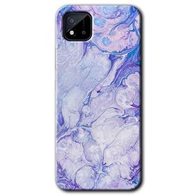 Realme C11 Spots Lilac Baskılı Uyumlu Silikon Kılıf