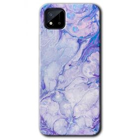 Realme C11 Spots Lilac Baskılı Uyumlu Silikon Kılıf