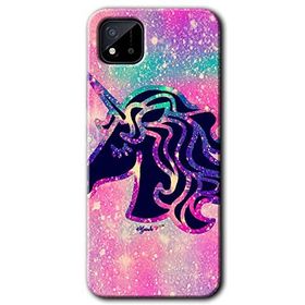Realme C11 Unicorn Kristal Baskılı Uyumlu Silikon Kılıf
