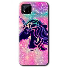 Realme C11 Unicorn Kristal Baskılı Uyumlu Silikon Kılıf