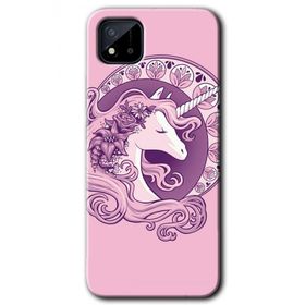 Realme C11 Unicorn Pembe Baskılı Uyumlu Silikon Kılıf