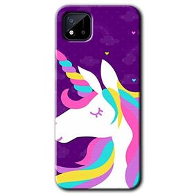 Realme C11 Unicorn Sleep Baskılı Uyumlu Silikon Kılıf