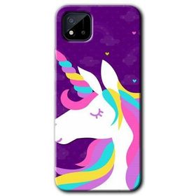 Realme C11 Unicorn Sleep Baskılı Uyumlu Silikon Kılıf
