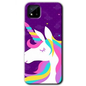 Realme C11 Unicorn Sleep Baskılı Uyumlu Silikon Kılıf