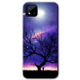 Realme C11 Uzay Silüet Baskılı Uyumlu Silikon Kılıf