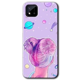 Realme C11 Uzaylı Kız Baskılı Uyumlu Silikon Kılıf