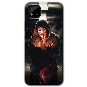 Realme C11 V for Fire Baskılı Uyumlu Silikon Kılıf