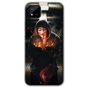 Realme C11 V for Fire Baskılı Uyumlu Silikon Kılıf