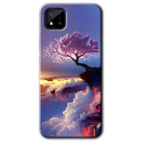 Realme C11 Wash Red Wall Baskılı Uyumlu Silikon Kılıf