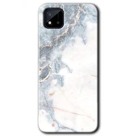 Realme C11 White Marble Baskılı Uyumlu Silikon Kılıf