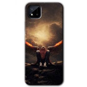 Realme C11 Wings of Power Baskılı Uyumlu Silikon Kılıf