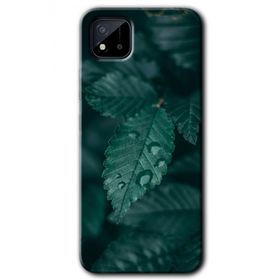 Realme C11 Yağmurlu Yaprak Baskılı Uyumlu Silikon Kılıf