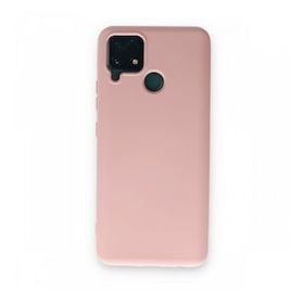 Realme C15 Nano İçi Kadife Silikon Pudra Kılıf