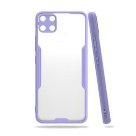 Realme C15 Platin Silikon Lila Kılıf