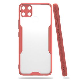 Realme C15 Platin Silikon Pembe Kılıf