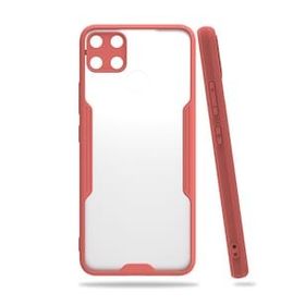 Realme C15 Platin Silikon Pembe Kılıf