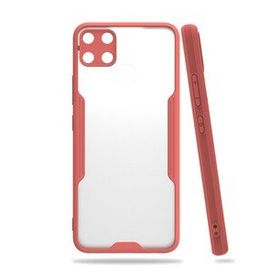 Realme C15 Platin Silikon Pembe Kılıf