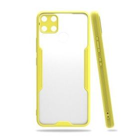 Realme C15 Platin Silikon Sarı Kılıf