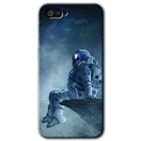 Realme C2 Astronot Yalnızlığı Baskılı Uyumlu Silikon Kılıf