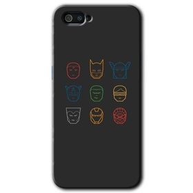 Realme C2 Avengers Minimalism Baskılı Uyumlu Silikon Kılıf