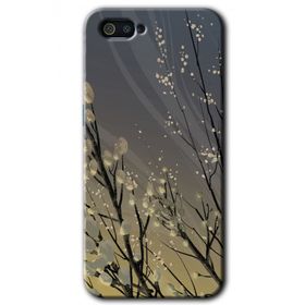 Realme C2 Branches Flowers Baskılı Uyumlu Silikon Kılıf